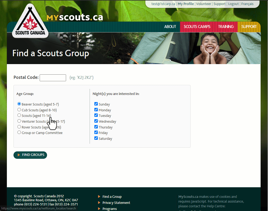 MyScouts - Find - Oak Colony